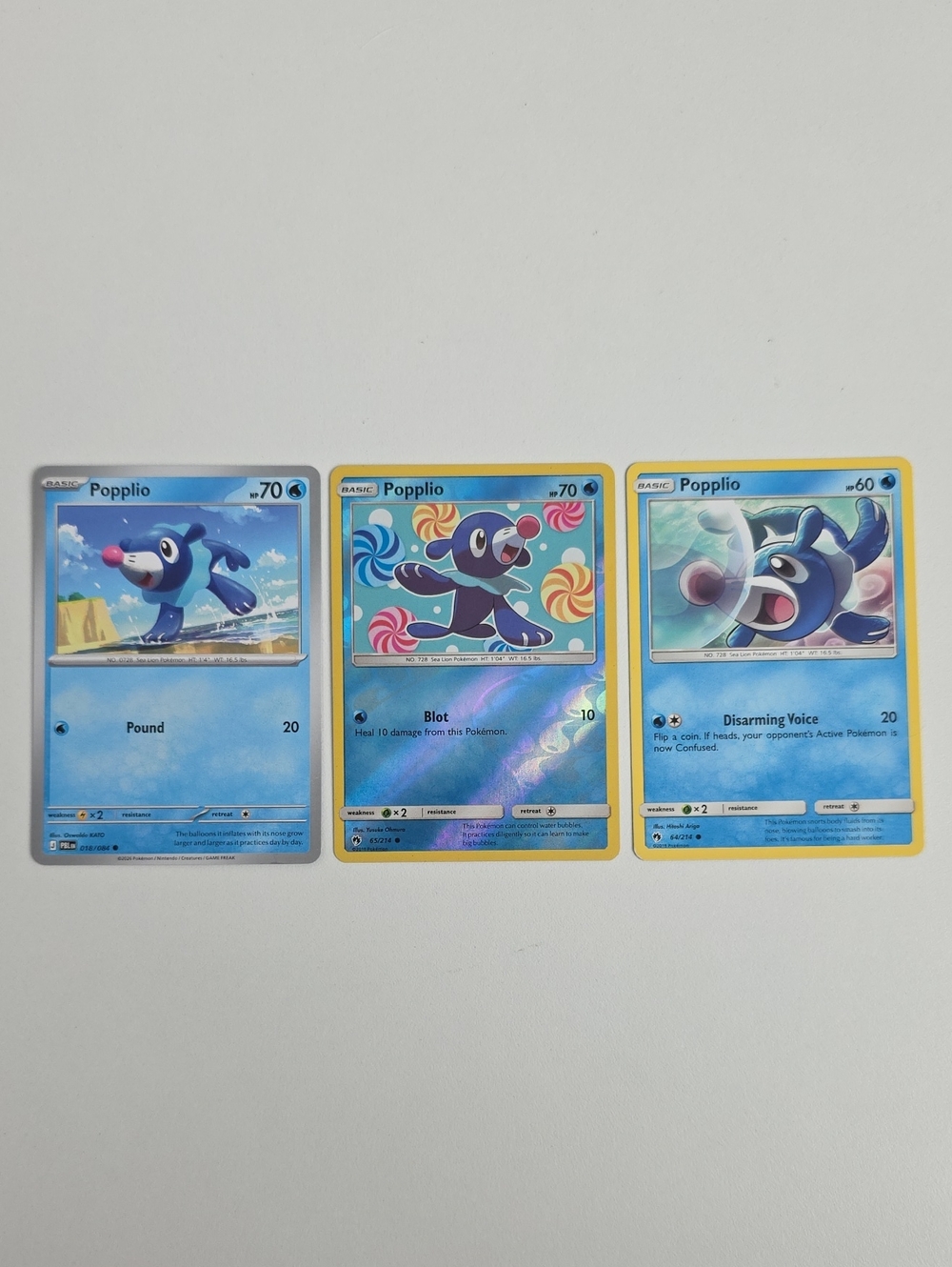 Pokemon Popplio Trading Cards